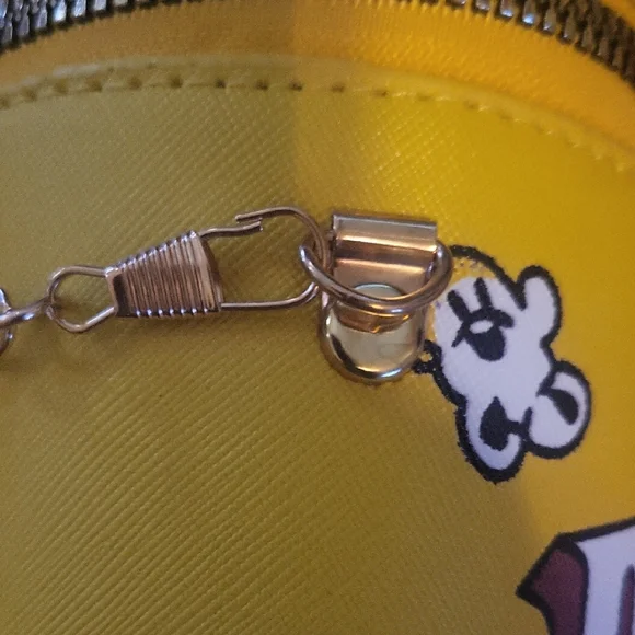 Playful Popcorn Print Yellow Crossbody Bag - Picture 9 of 14